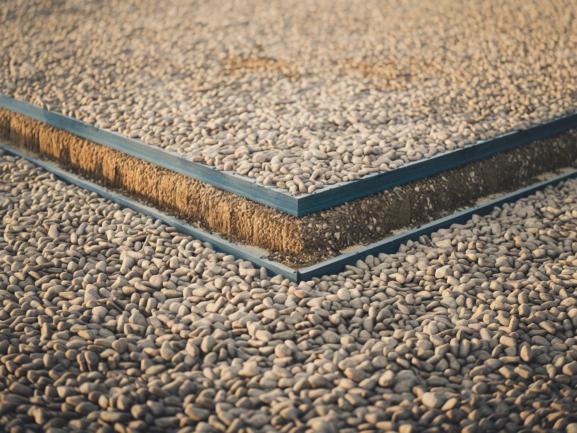 Warstwa żwiru pod płytę fundamentową
